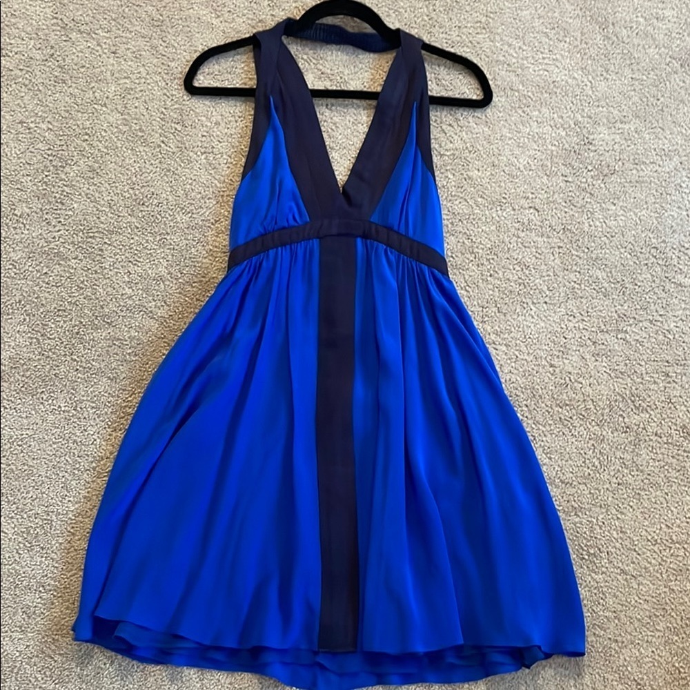 Maeve Blue V-Neck Sleeveless Sundress - Picture 3 of 6
